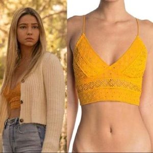 Free People Carina Bralette Mango XS Sarah Cameron